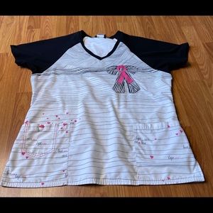 Cherokee Scrub Top Shirt Women XL Medical Uniform
